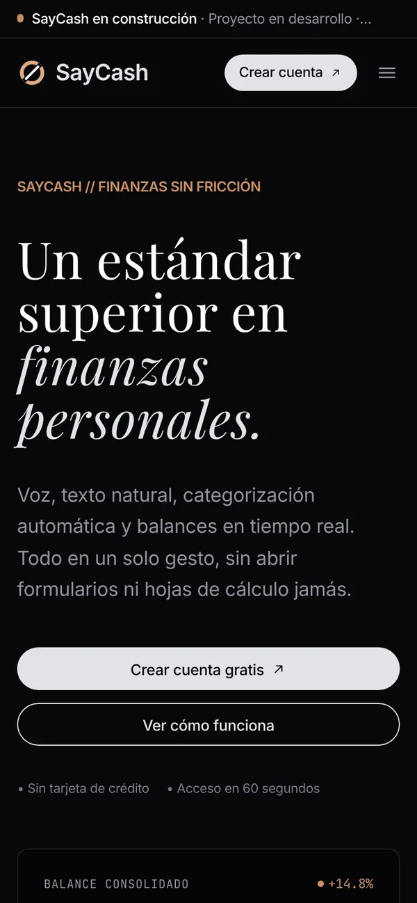 SayCash en un celular