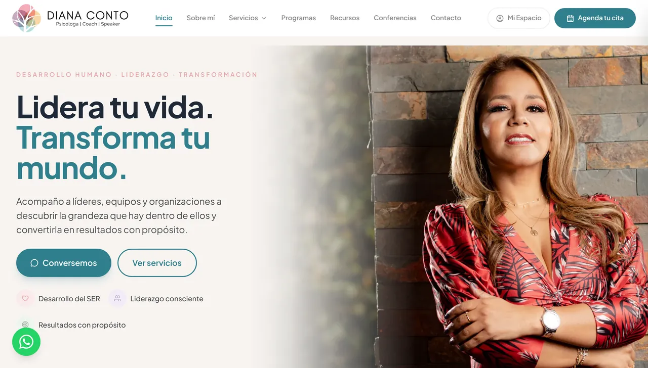 Sitio de Diana Conto: psicóloga, coach y speaker