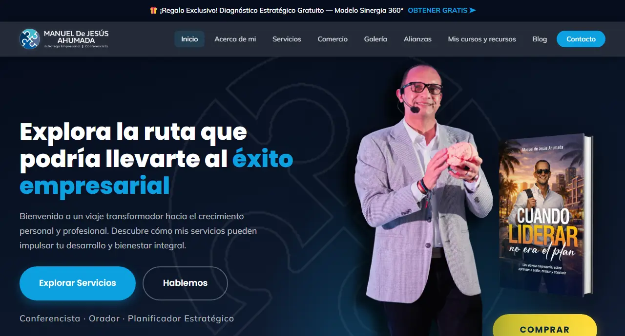 Sitio de Manuel Ahumada: estratega empresarial y conferencista